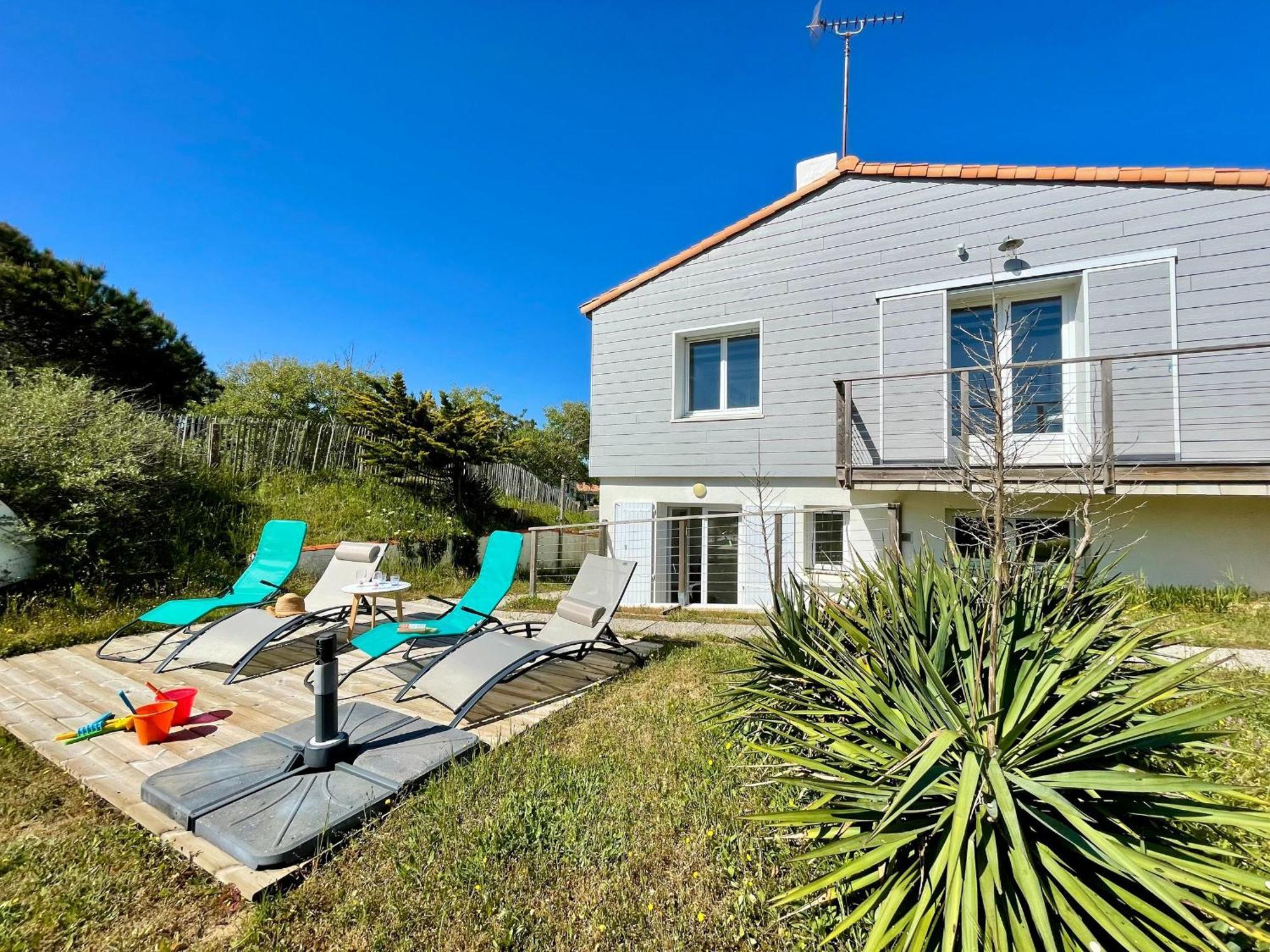Maison Familiale Au Calme, Proche Plage, 9 Couchages, Terrasses, Wifi, Garage Velo - Bretignolles-Sur-Mer - Fr-1-231-203 Dış mekan fotoğraf